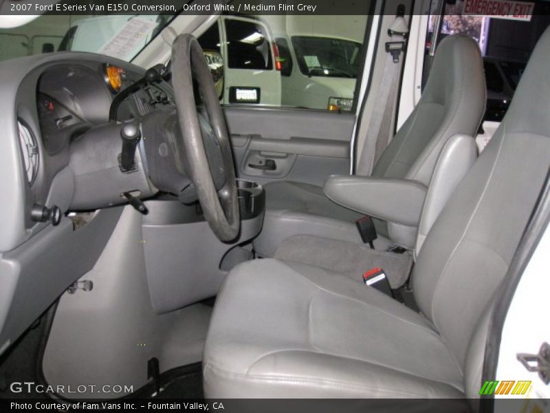 Oxford White / Medium Flint Grey 2007 Ford E Series Van E150 Conversion
