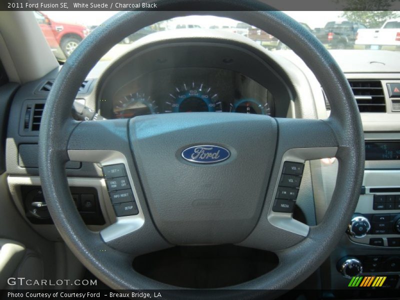 White Suede / Charcoal Black 2011 Ford Fusion SE