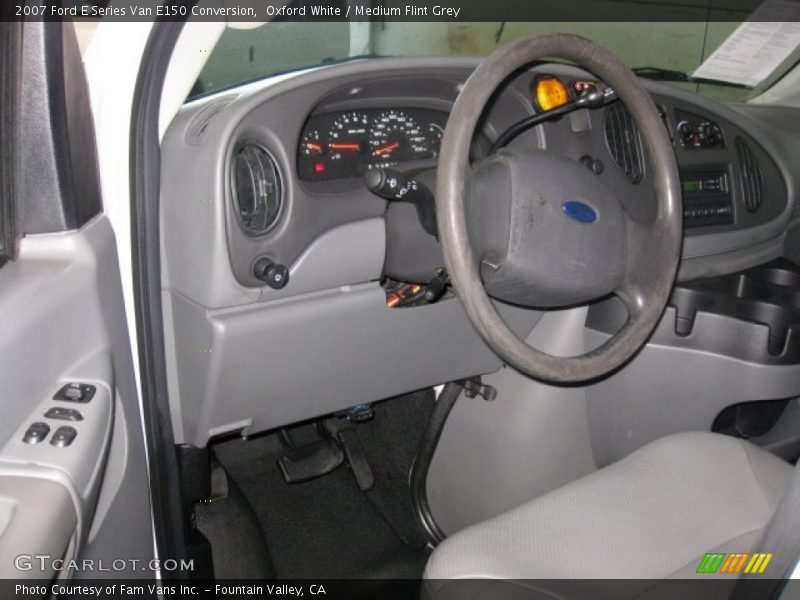 Oxford White / Medium Flint Grey 2007 Ford E Series Van E150 Conversion
