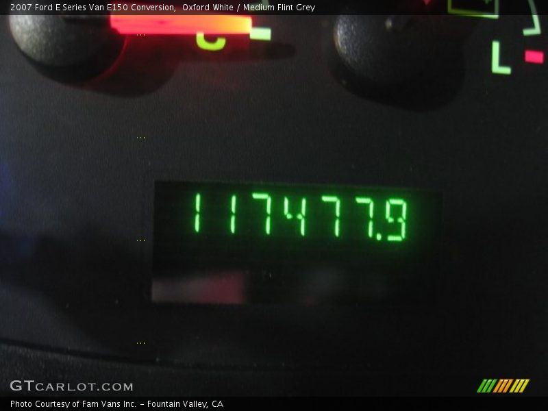 Oxford White / Medium Flint Grey 2007 Ford E Series Van E150 Conversion