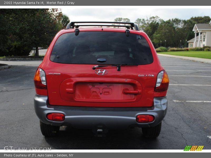 Merlot Red / Gray 2003 Hyundai Santa Fe I4