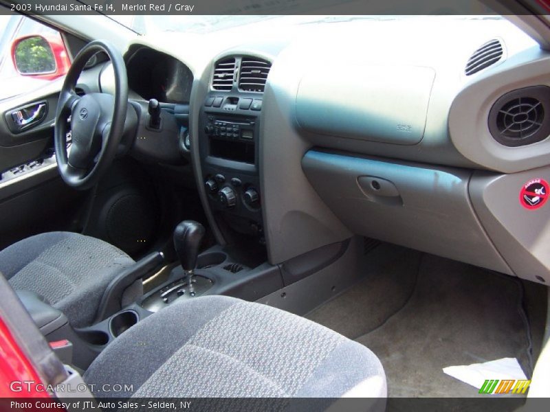 Merlot Red / Gray 2003 Hyundai Santa Fe I4