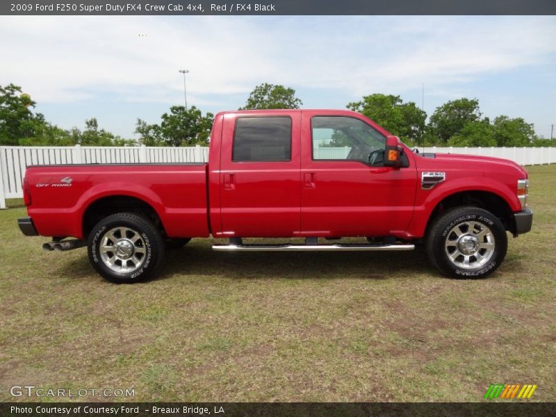 Red / FX4 Black 2009 Ford F250 Super Duty FX4 Crew Cab 4x4