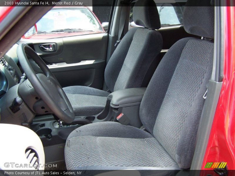 Merlot Red / Gray 2003 Hyundai Santa Fe I4