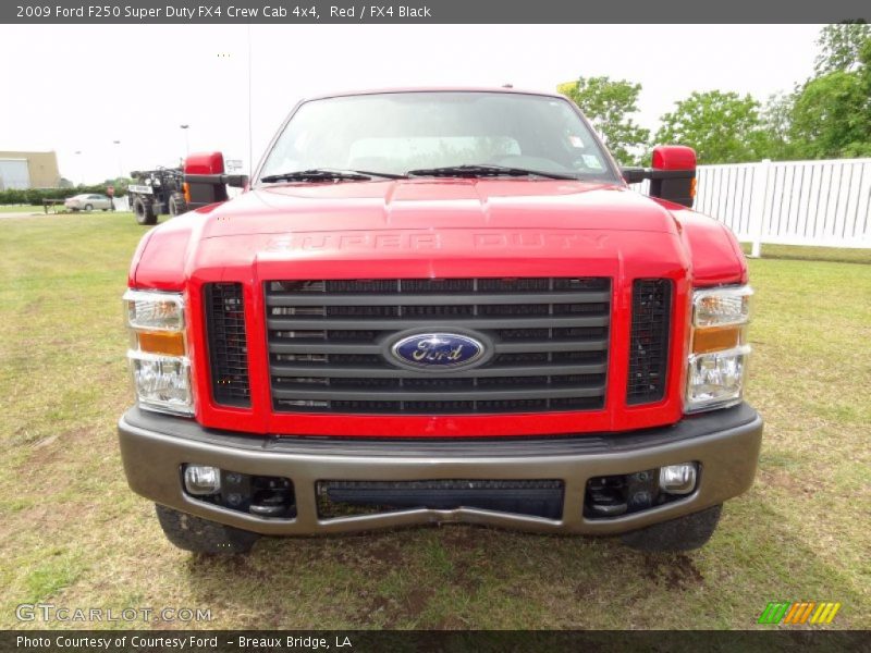 Red / FX4 Black 2009 Ford F250 Super Duty FX4 Crew Cab 4x4