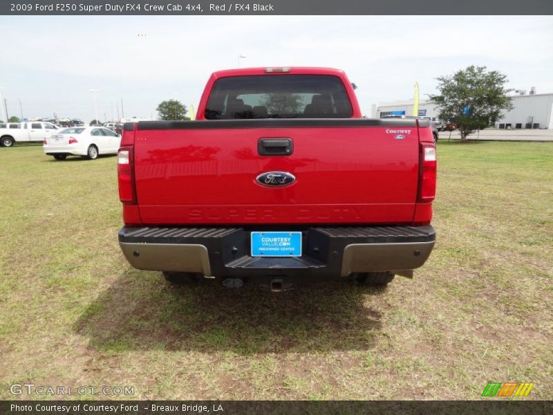 Red / FX4 Black 2009 Ford F250 Super Duty FX4 Crew Cab 4x4