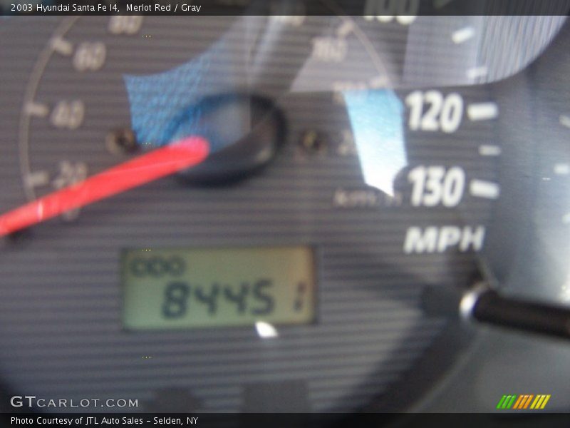 Merlot Red / Gray 2003 Hyundai Santa Fe I4