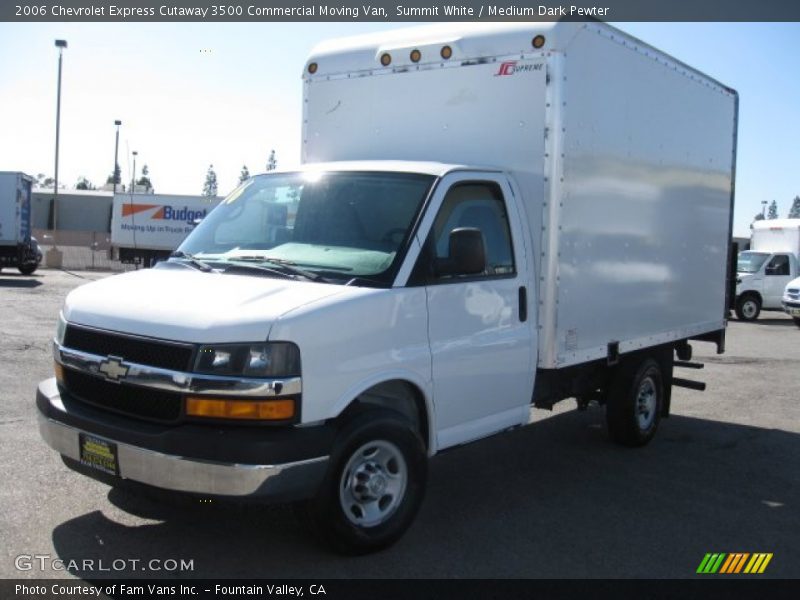 Summit White / Medium Dark Pewter 2006 Chevrolet Express Cutaway 3500 Commercial Moving Van
