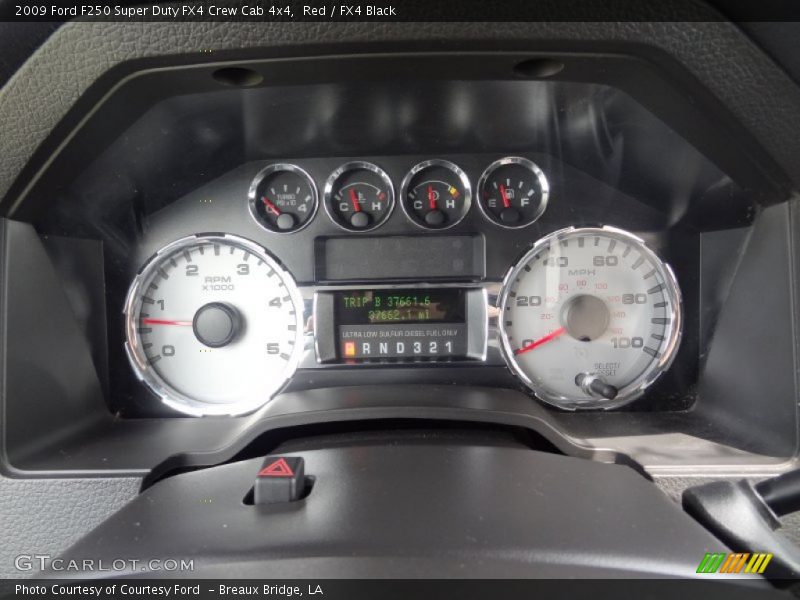 Red / FX4 Black 2009 Ford F250 Super Duty FX4 Crew Cab 4x4