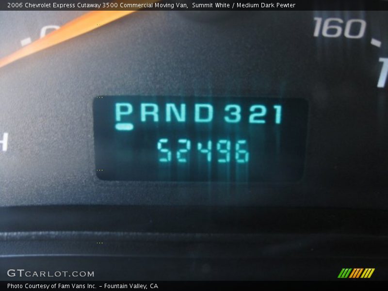 Summit White / Medium Dark Pewter 2006 Chevrolet Express Cutaway 3500 Commercial Moving Van