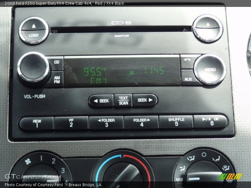 Red / FX4 Black 2009 Ford F250 Super Duty FX4 Crew Cab 4x4