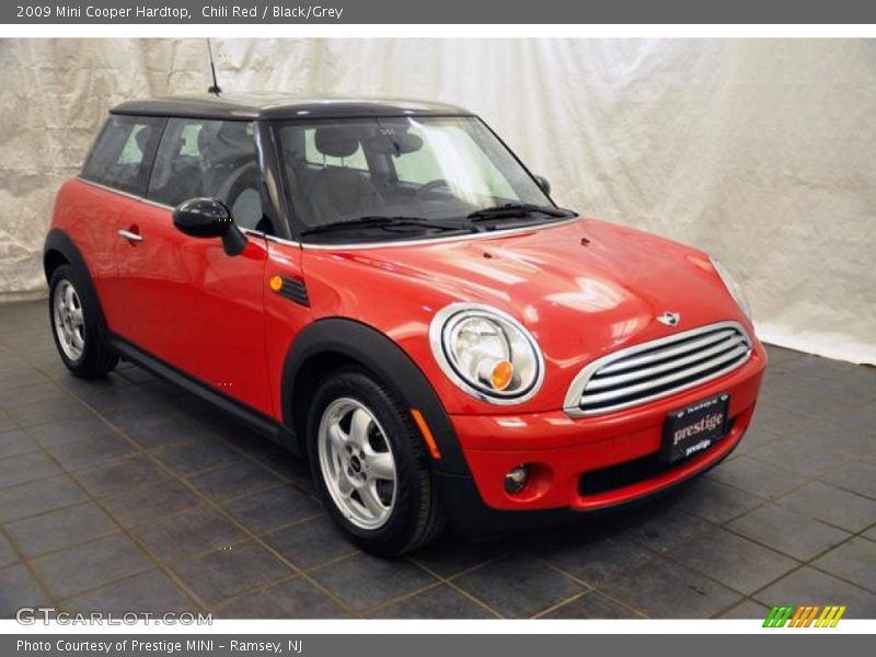 Chili Red / Black/Grey 2009 Mini Cooper Hardtop