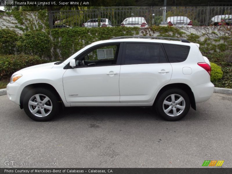 Super White / Ash 2008 Toyota RAV4 Limited V6