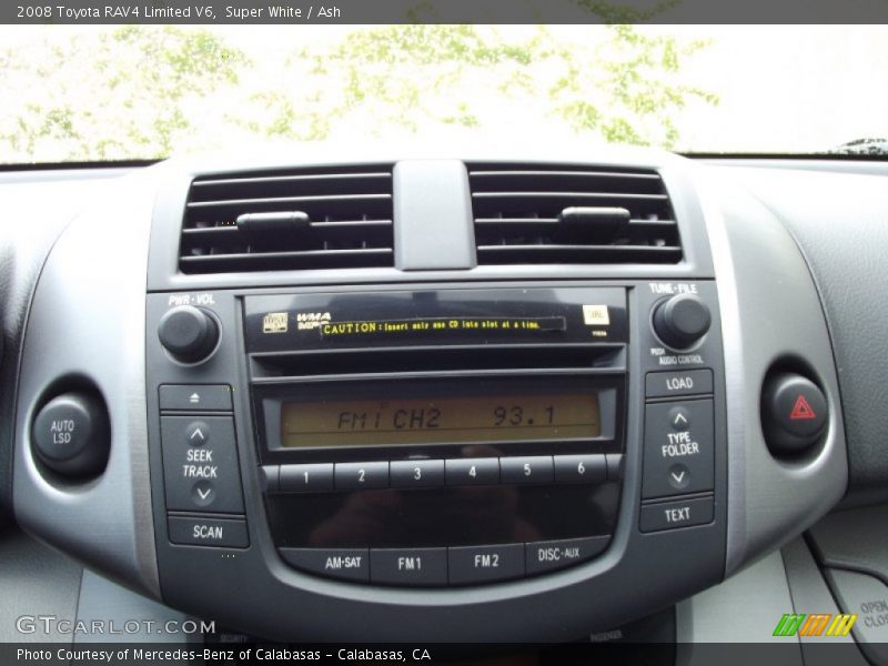 Super White / Ash 2008 Toyota RAV4 Limited V6