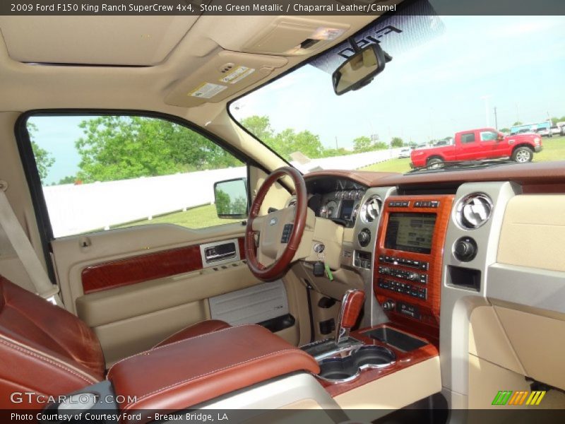 Stone Green Metallic / Chaparral Leather/Camel 2009 Ford F150 King Ranch SuperCrew 4x4