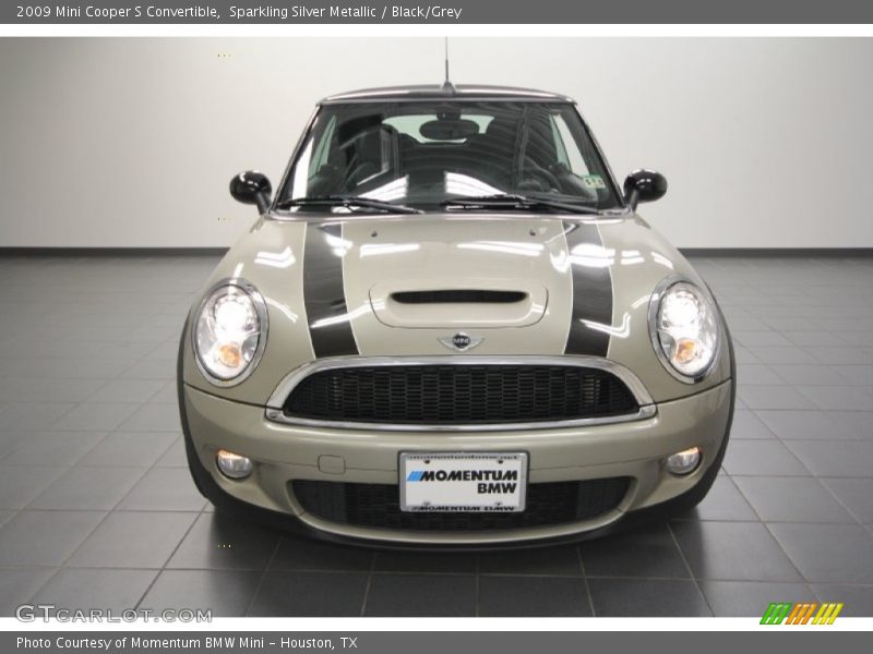 Sparkling Silver Metallic / Black/Grey 2009 Mini Cooper S Convertible