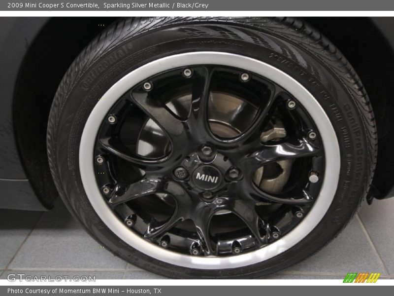 Sparkling Silver Metallic / Black/Grey 2009 Mini Cooper S Convertible