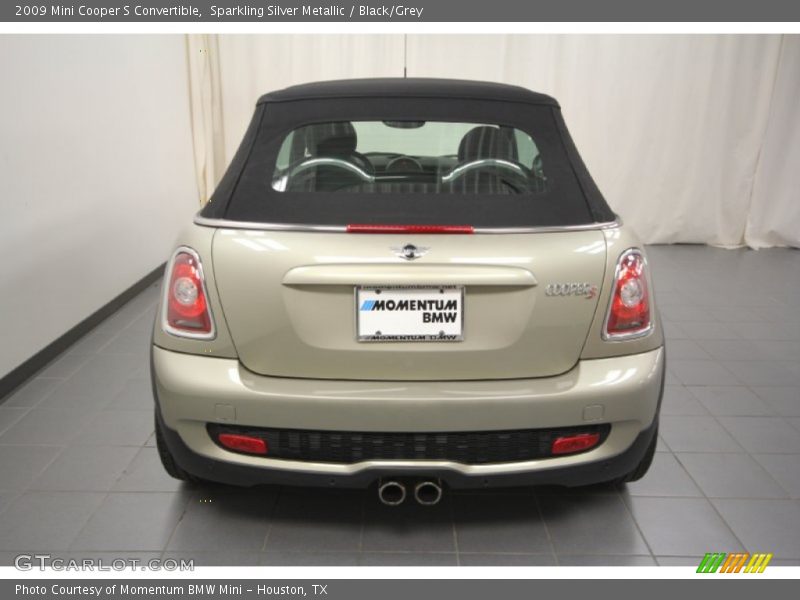 Sparkling Silver Metallic / Black/Grey 2009 Mini Cooper S Convertible