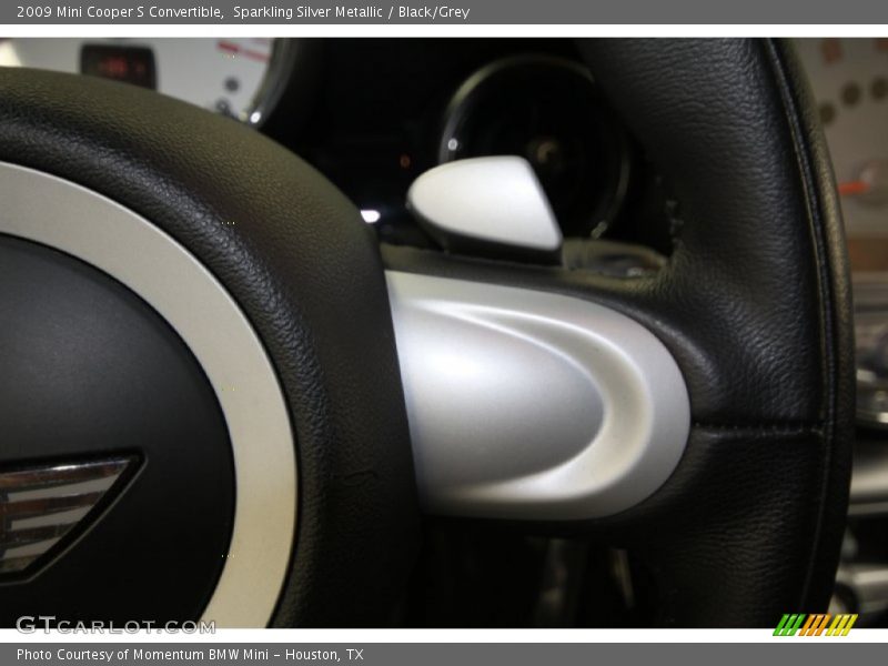 Sparkling Silver Metallic / Black/Grey 2009 Mini Cooper S Convertible