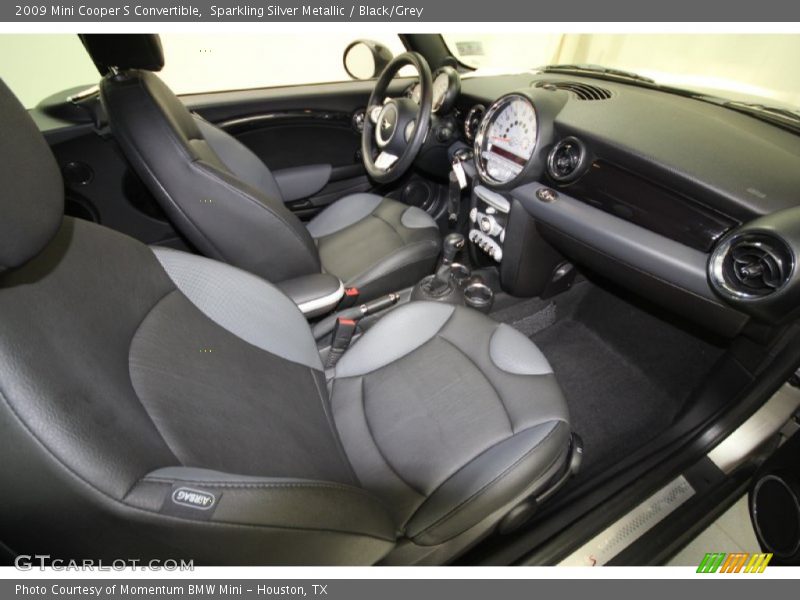 Sparkling Silver Metallic / Black/Grey 2009 Mini Cooper S Convertible