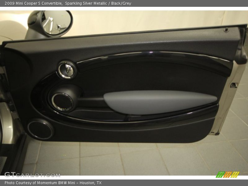 Sparkling Silver Metallic / Black/Grey 2009 Mini Cooper S Convertible