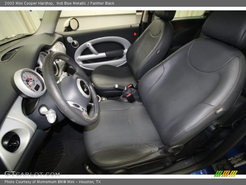Indi Blue Metallic / Panther Black 2003 Mini Cooper Hardtop