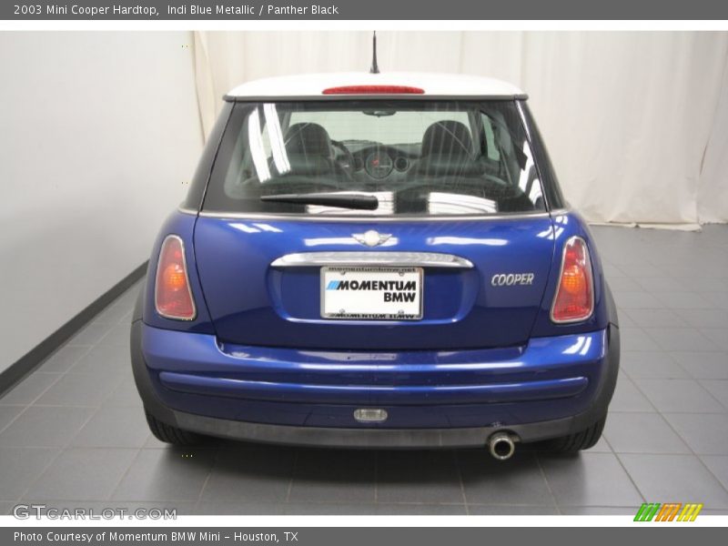 Indi Blue Metallic / Panther Black 2003 Mini Cooper Hardtop