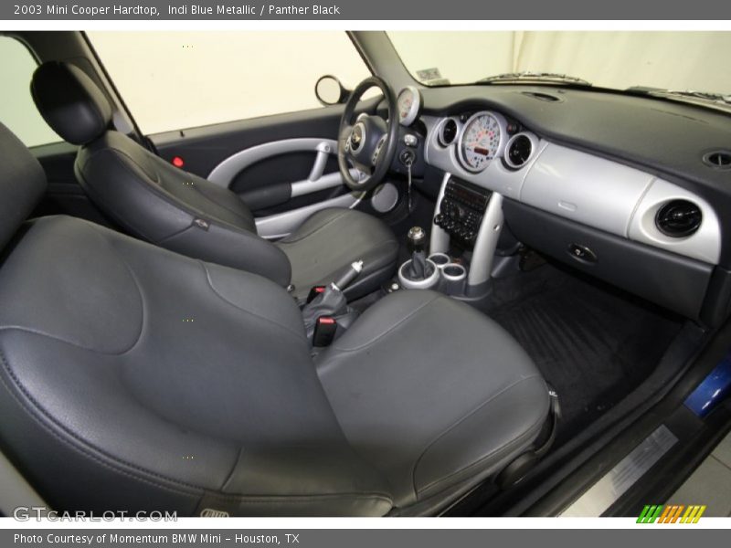 Indi Blue Metallic / Panther Black 2003 Mini Cooper Hardtop