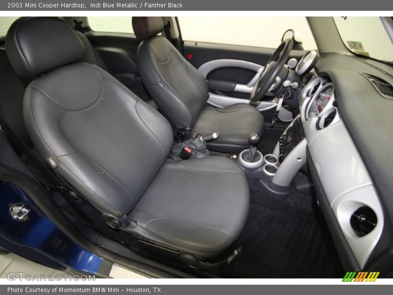 Indi Blue Metallic / Panther Black 2003 Mini Cooper Hardtop