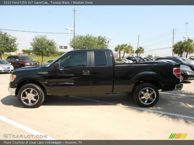 Tuxedo Black / Medium Stone 2010 Ford F150 XLT SuperCab