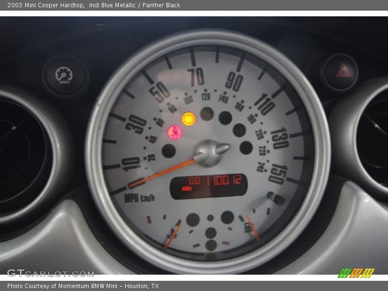 Indi Blue Metallic / Panther Black 2003 Mini Cooper Hardtop