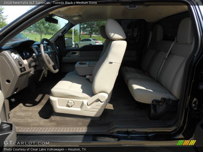 Tuxedo Black / Medium Stone 2010 Ford F150 XLT SuperCab