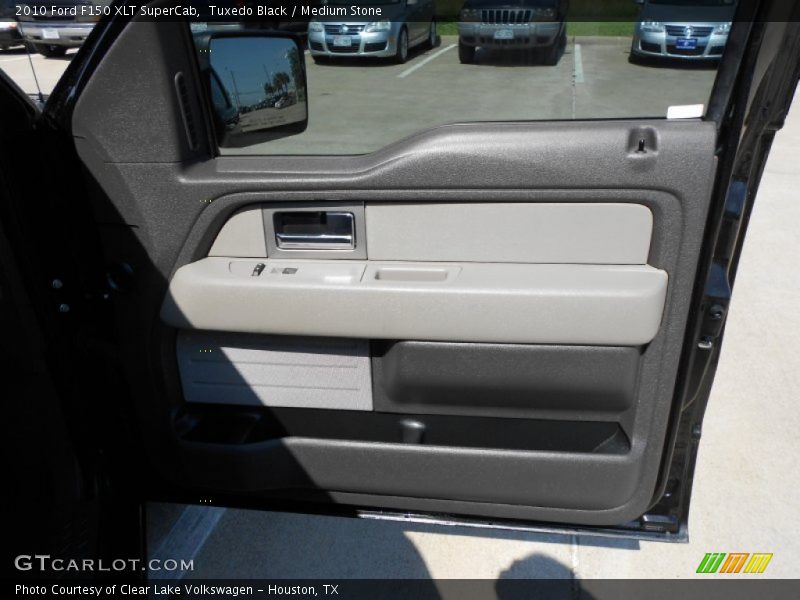 Tuxedo Black / Medium Stone 2010 Ford F150 XLT SuperCab