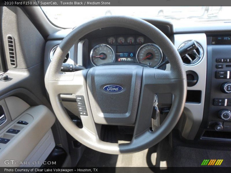 Tuxedo Black / Medium Stone 2010 Ford F150 XLT SuperCab