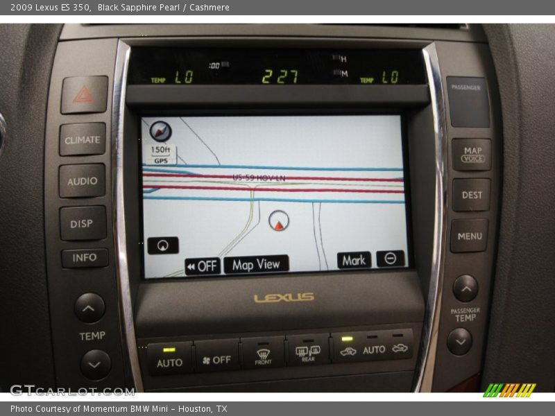 Black Sapphire Pearl / Cashmere 2009 Lexus ES 350