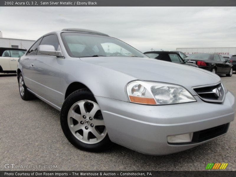 Satin Silver Metallic / Ebony Black 2002 Acura CL 3.2