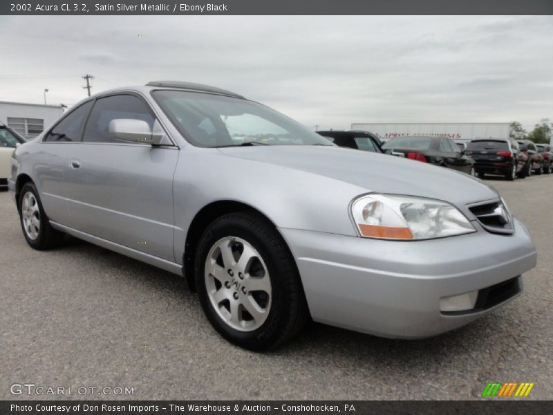 Satin Silver Metallic / Ebony Black 2002 Acura CL 3.2