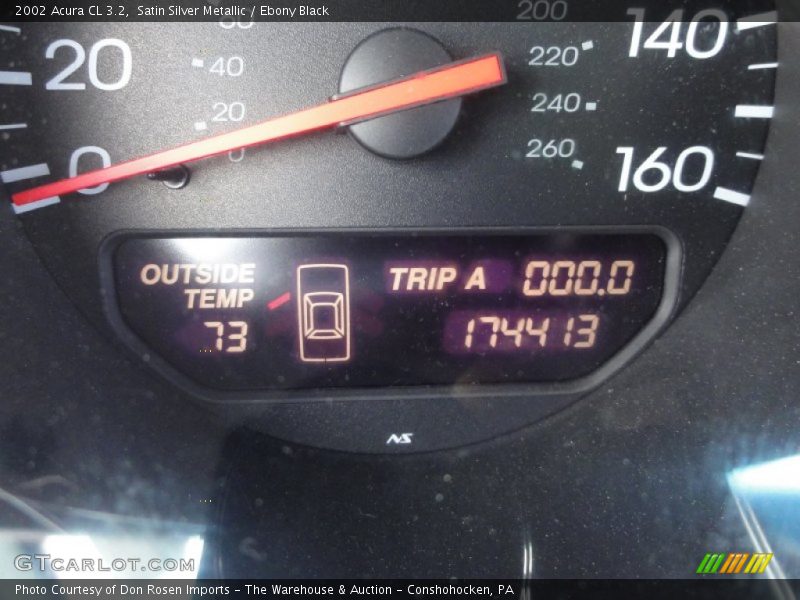 Satin Silver Metallic / Ebony Black 2002 Acura CL 3.2