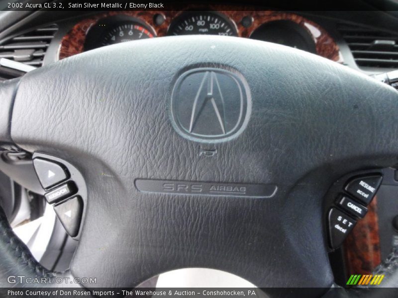 Satin Silver Metallic / Ebony Black 2002 Acura CL 3.2