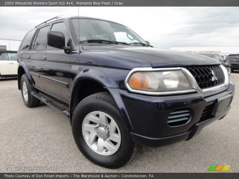 Memphis Blue Pearl / Gray 2003 Mitsubishi Montero Sport XLS 4x4