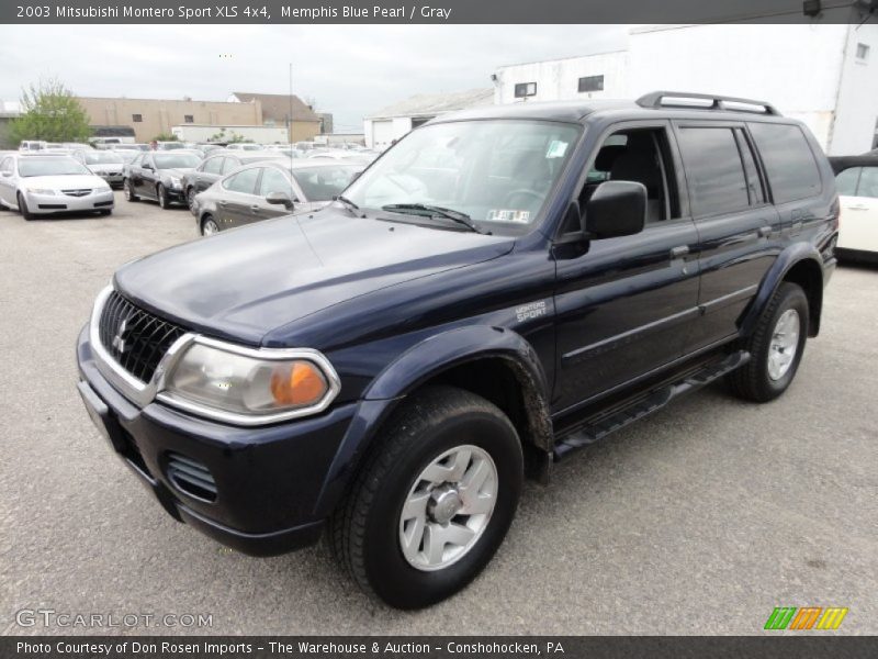 Memphis Blue Pearl / Gray 2003 Mitsubishi Montero Sport XLS 4x4