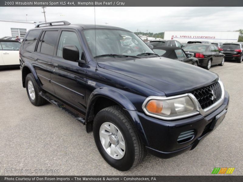 Memphis Blue Pearl / Gray 2003 Mitsubishi Montero Sport XLS 4x4