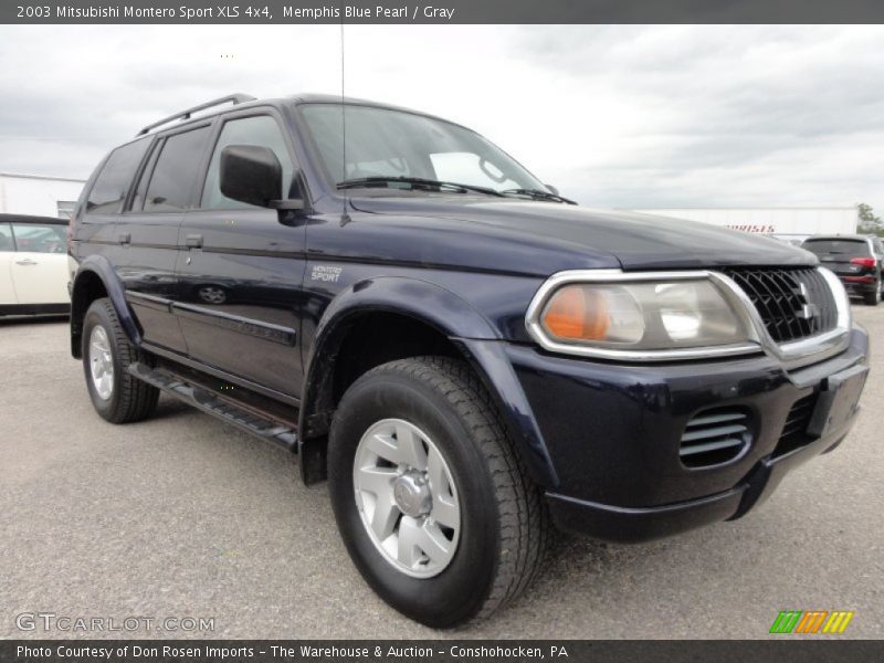 Memphis Blue Pearl / Gray 2003 Mitsubishi Montero Sport XLS 4x4