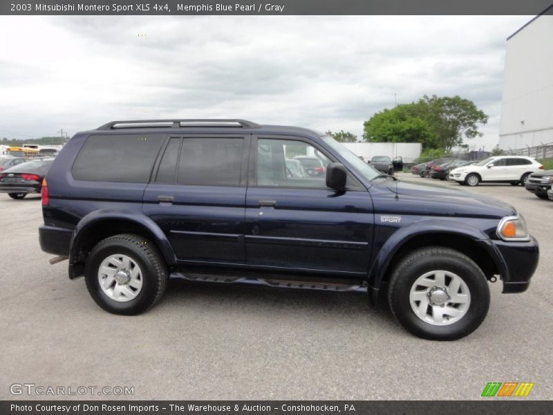 Memphis Blue Pearl / Gray 2003 Mitsubishi Montero Sport XLS 4x4