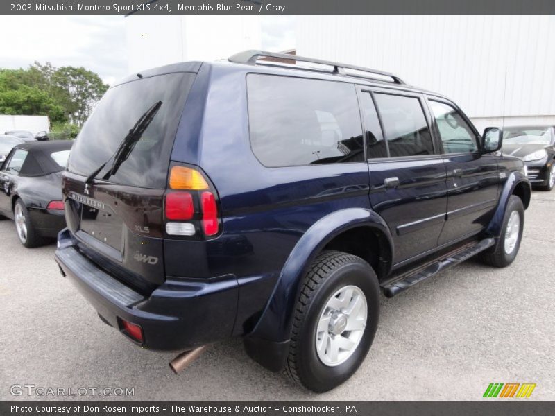 Memphis Blue Pearl / Gray 2003 Mitsubishi Montero Sport XLS 4x4