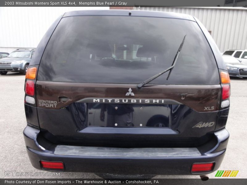 Memphis Blue Pearl / Gray 2003 Mitsubishi Montero Sport XLS 4x4