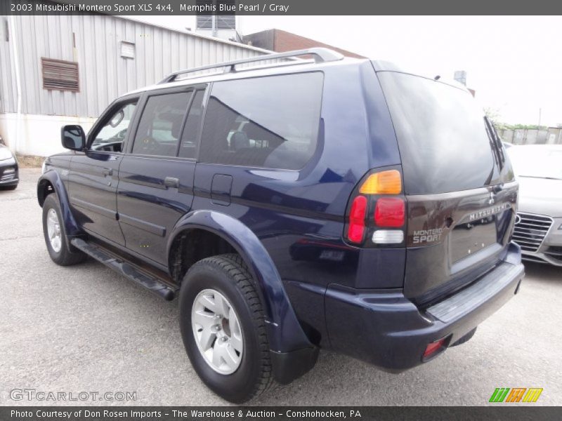 Memphis Blue Pearl / Gray 2003 Mitsubishi Montero Sport XLS 4x4