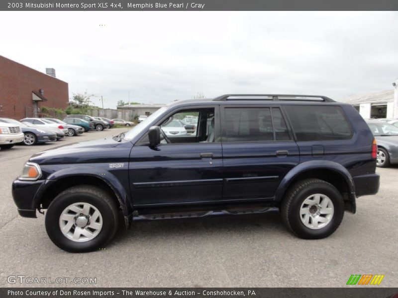 Memphis Blue Pearl / Gray 2003 Mitsubishi Montero Sport XLS 4x4