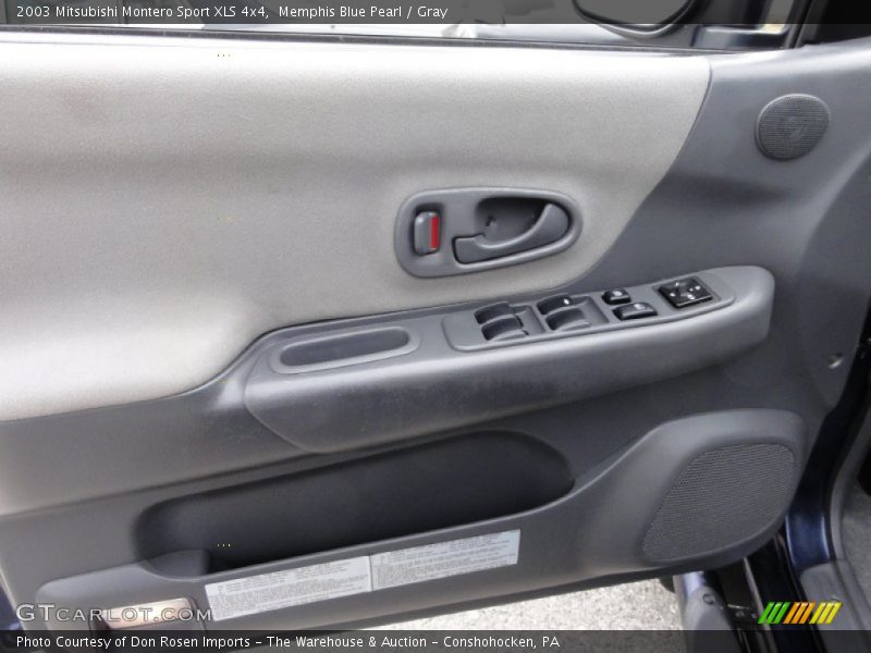 Memphis Blue Pearl / Gray 2003 Mitsubishi Montero Sport XLS 4x4