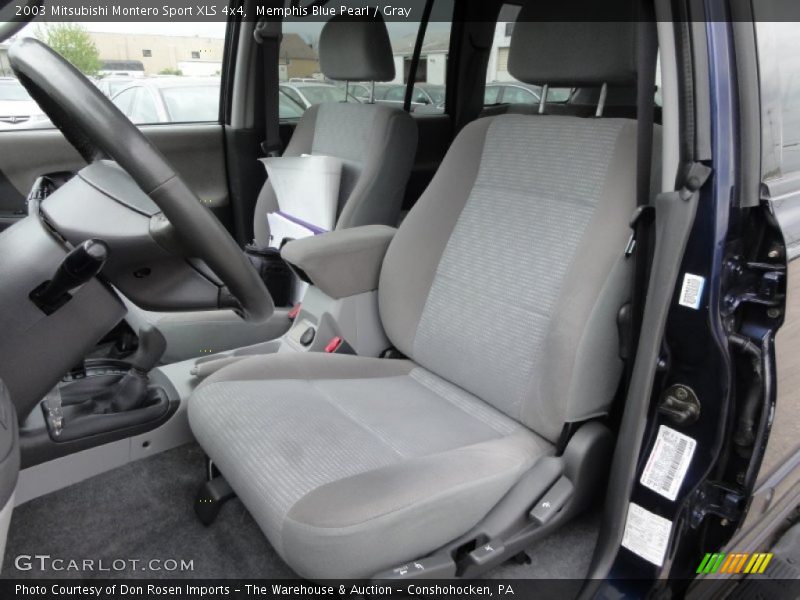 Memphis Blue Pearl / Gray 2003 Mitsubishi Montero Sport XLS 4x4